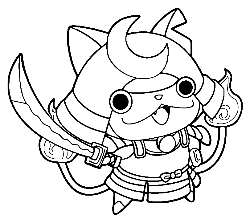 Yo Kai Watch Coloring Pages Printable For Free Download