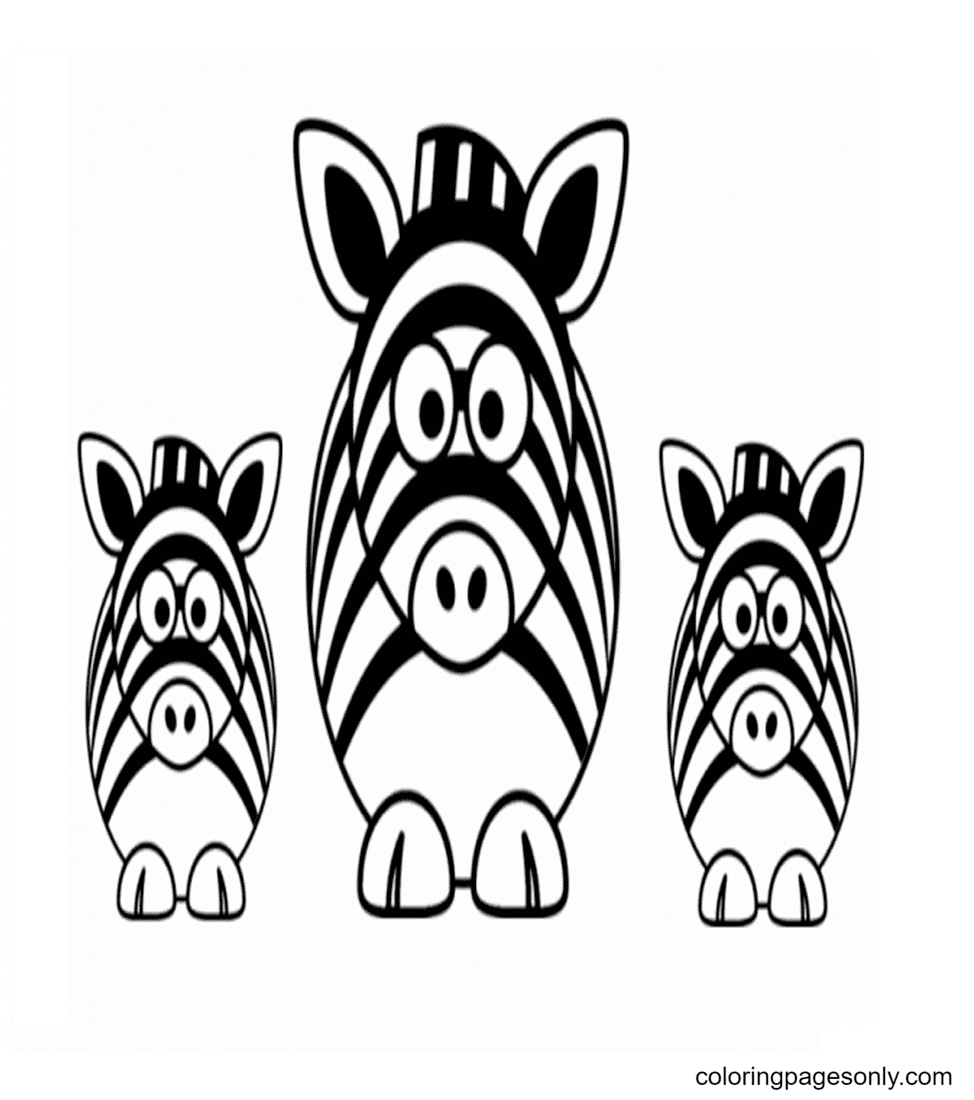 Zebra Coloring Pages Printable for Free Download