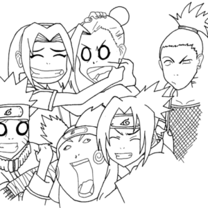 Desenhos de Naruto Fofo para Colorir e Imprimir 