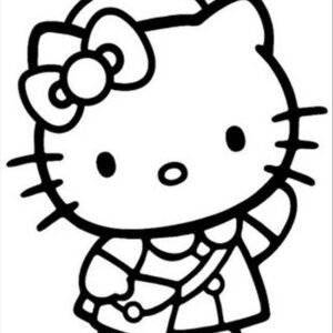 free hello kitty coloring pages for kids