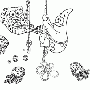 spongebob squarepants halloween coloring pages