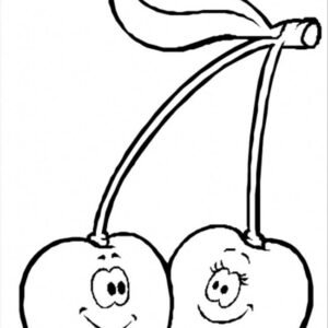 free coloring pages of cherries