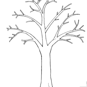 Fall Trees Coloring Pages Printable for Free Download