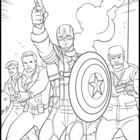 10 Captain America Endgame Coloring Pages to Unleash Your Inner Patriot