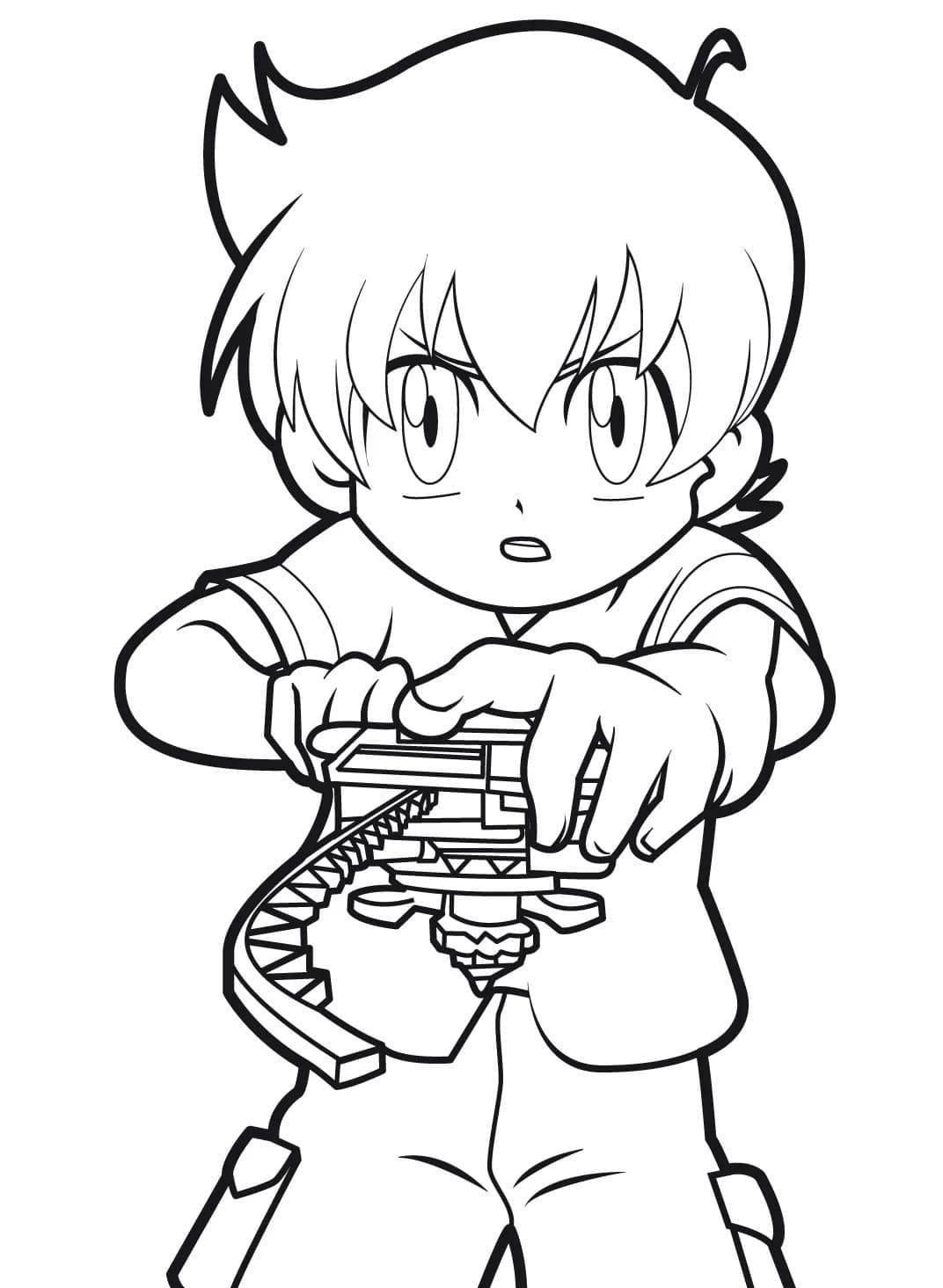 Beyblade Colouring: Unleash Your Inner Artist Printable for Free Download
