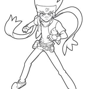 Beyblade Colouring: Unleash Your Inner Artist Printable for Free Download