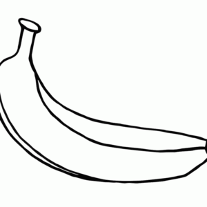 Banana Coloring Page - Ultra Coloring Pages