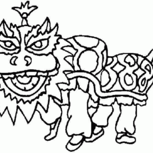 Instant Download Chinese Coloring Page