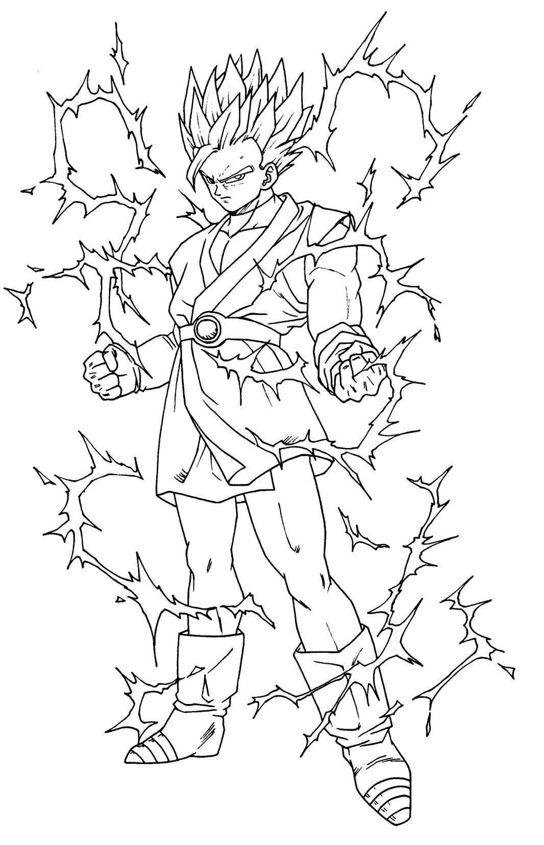 Desenhos de Dragon Ball Z para colorir, pintar, imprimir DRAGON-BALL-Z