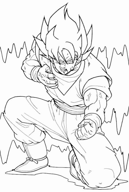 Desenhos de Goku para colorir - Desenhos para colorir e imprimir