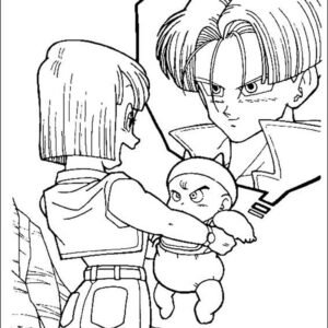 dbz pan coloring pages