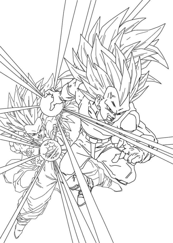 Goku criança para pintar e colorir - Imprimir Desenhos