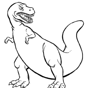Cute Dinosaur Runner coloring page