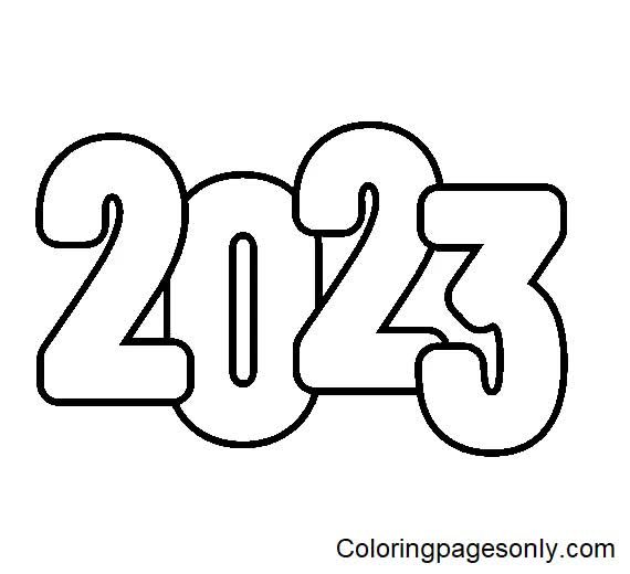 Welcome 2023 - Coloring Fun! Printable for Free Download