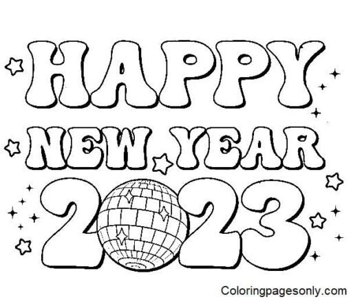 Colorful Countdown - Paint the New Year! Printable for Free Download