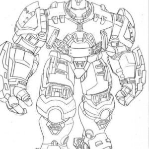 vengadores 2 hulk buster coloring pages