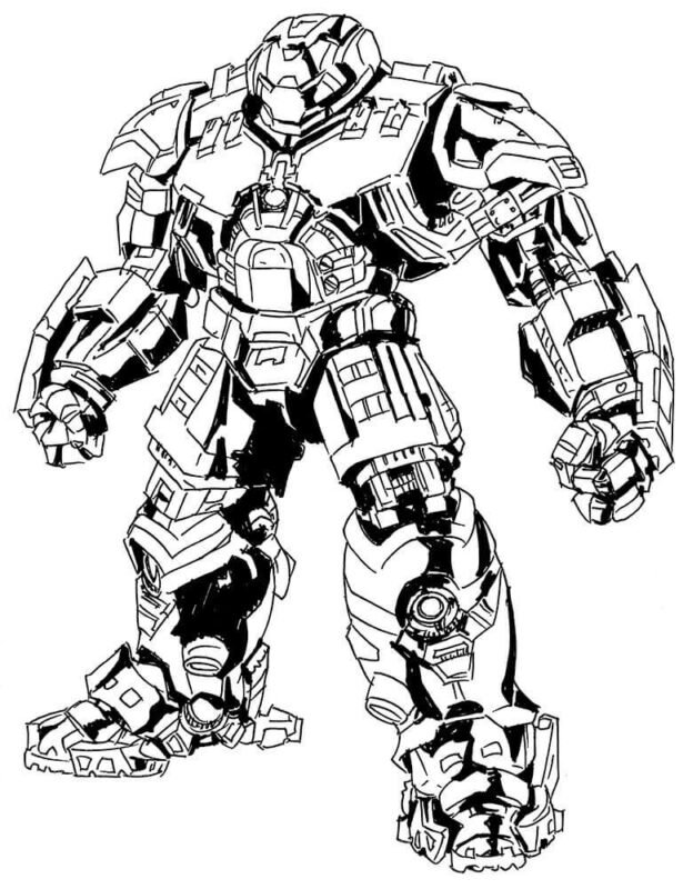 Bring the Hulkbuster to Life with These Coloring Pages Printable for ...