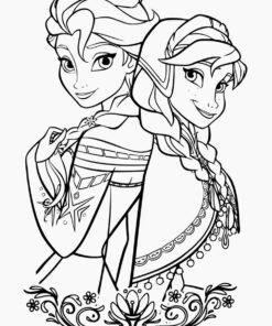 Frozen coloring pages on