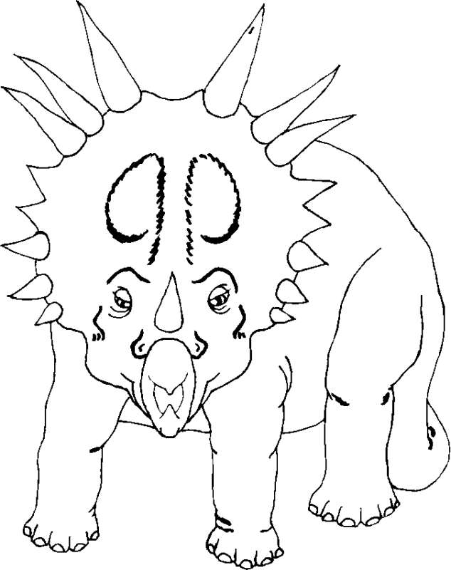 Dinosaur Coloring Pages 1 Printable for Free Download