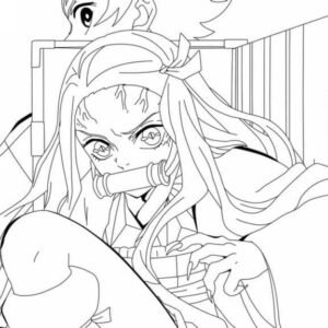Desenhos da Nezuko de Demon Slayer para colorir, baixar e imprimir -  Coloring Pages SK
