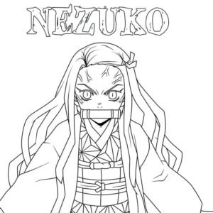 35+ Desenhos da Nezuko para Imprimir e Colorir/Pintar