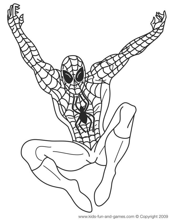 spiderman face coloring page
