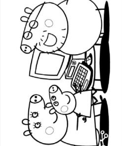 Peppa Pig Coloring Pages Printable for Free Download