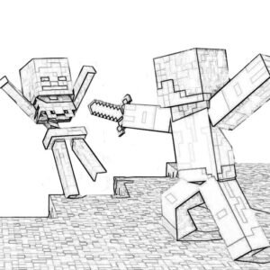 Minecraft Printable Coloring Pages 17