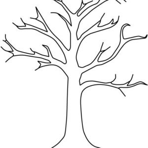 tree coloring page