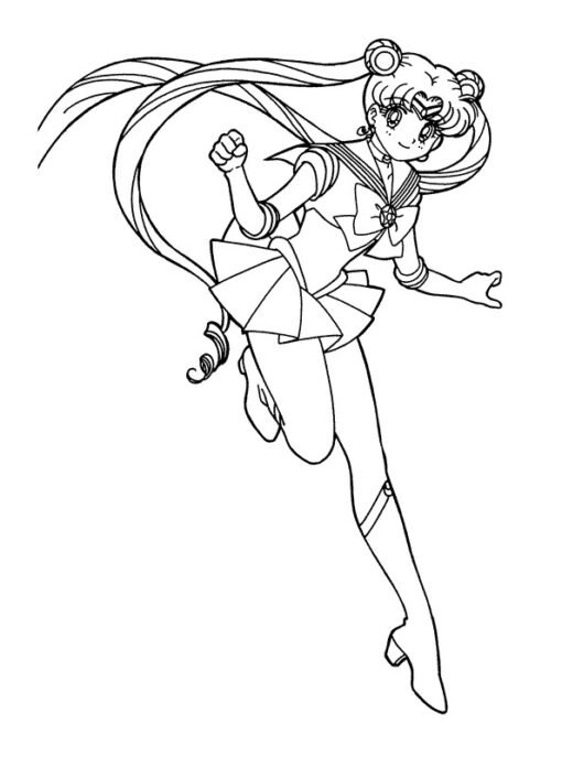 Explore the Beauty of the Moon with a Sailor Moon Coloring Page ...
