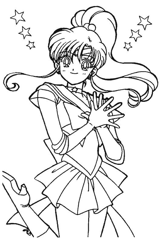 Color the World of Sailor Moon in this Coloring Page Printable for Free ...