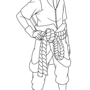 Sasuke Uchiha Naruto Coloring Page