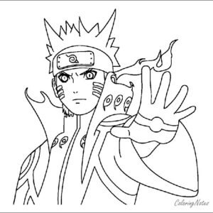 Desenhos de Uzumaki Naruto para Colorir e Imprimir 