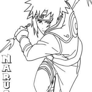 Minato Namikaze Naruto Coloring Page