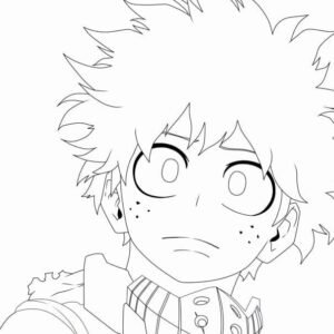 Desenhos de Todoroki Para Colorir e Imprimir Pintar Grátis Online