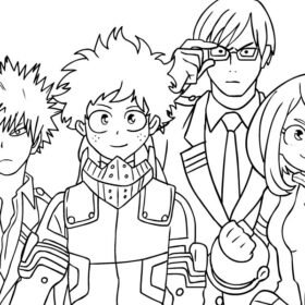 Todoroki Coloring Pages Printable for Free Download