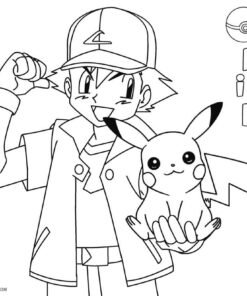 Pickachu Coloring Pages Printable for Free Download