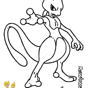 Drawing Of Mewtwo Coloring Page - Download & Print Online Coloring Pages  for Free, Color Nimbus