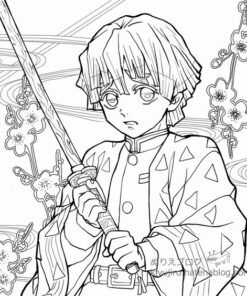 Demon Slayer Coloring Pages Printable for Free Download