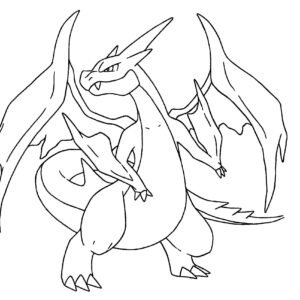 pokemon coloring pages x and y mega