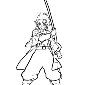 Zenitsu Coloring Pages Printable for Free Download