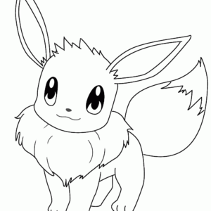 Eevee Pokemon coloring page, Free Printable Coloring Pages
