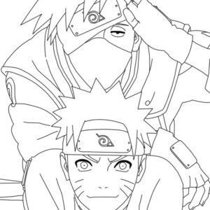 Kakashi Hatake coloring pages — Printable coloring pages