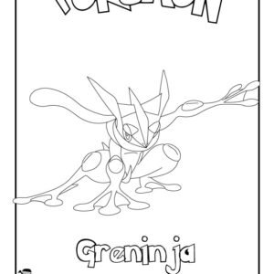 greninja coloring pages