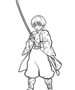 Demon Slayer Coloring Pages Printable for Free Download