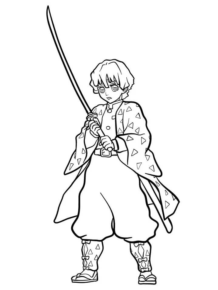 Demon Slayer Coloring Pages - Coloring Home