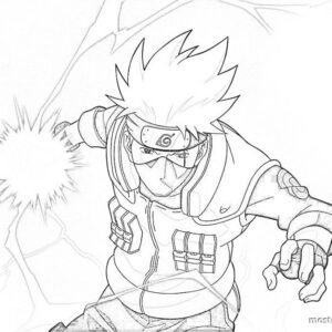 Naruto Coloring Pages Kakashi  Cartoon coloring pages, Chibi coloring  pages, Coloring pages
