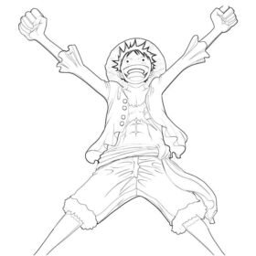 Luffy Coloring Pages Printable for Free Download