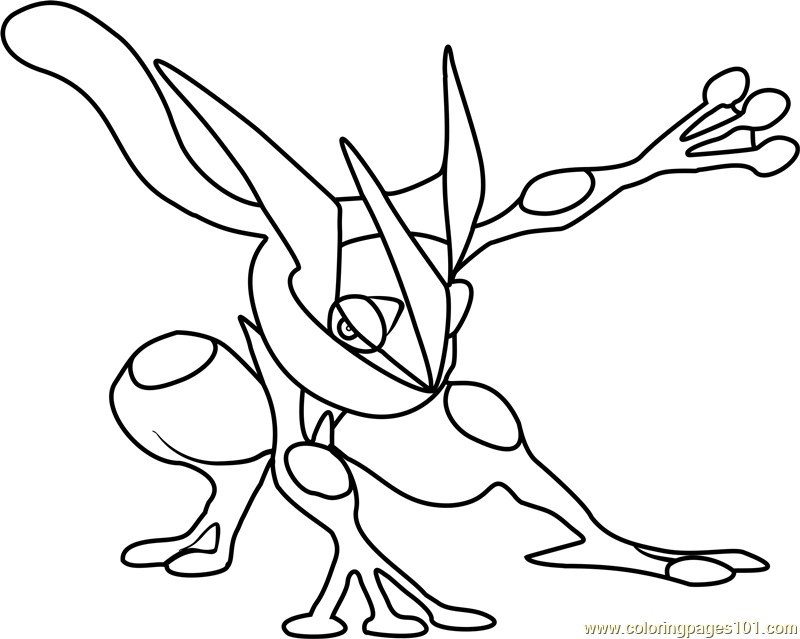 greninja coloring pages