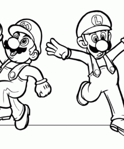 Mario And Luigi Coloring Pages Printable For Free Download